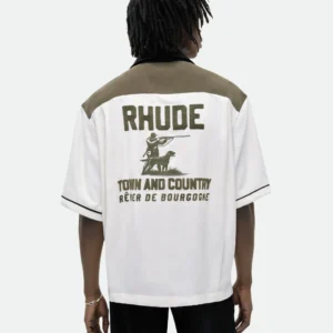 RHUDE TOWN & COUNTRY BOWLING SHIRT