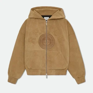 CREST RHUDE SUEDE HOODIE