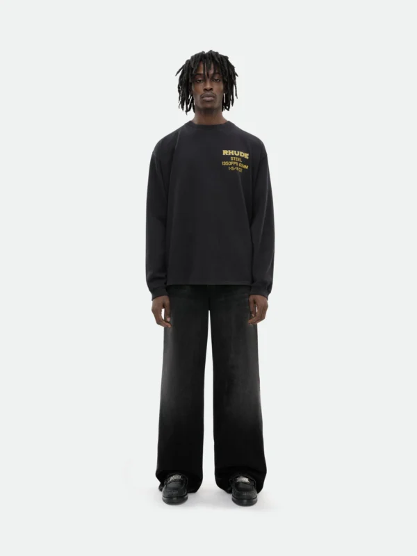 RHUDE STEEL LEFTSIDE TEE